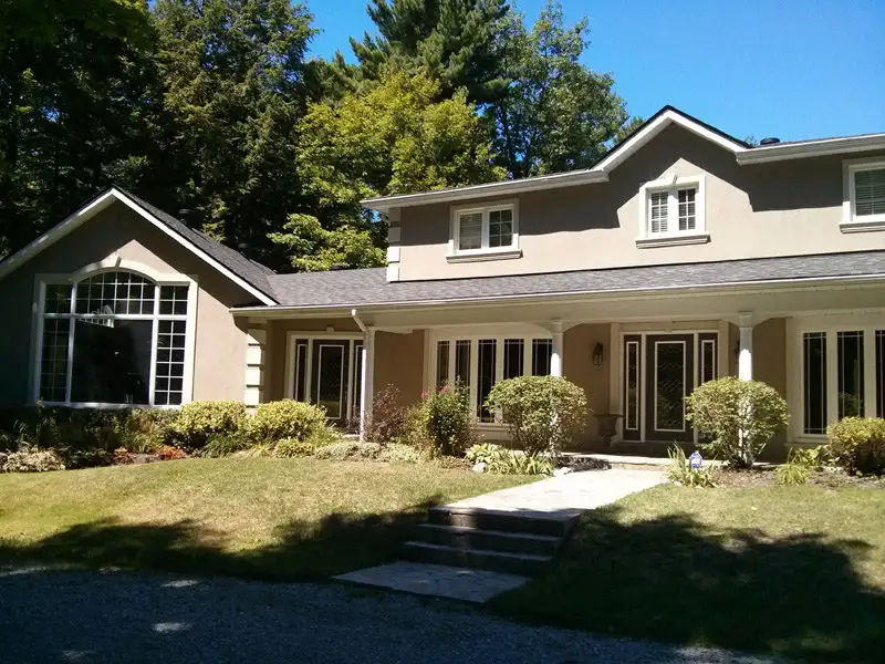 A completed shingle roof by Raymond Desrochers Roofing